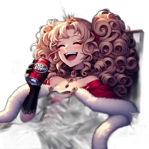 hair, bottle, dress, crown transparent PNG cut-out