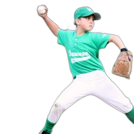 young, baseball, player, green transparent PNG cut-out