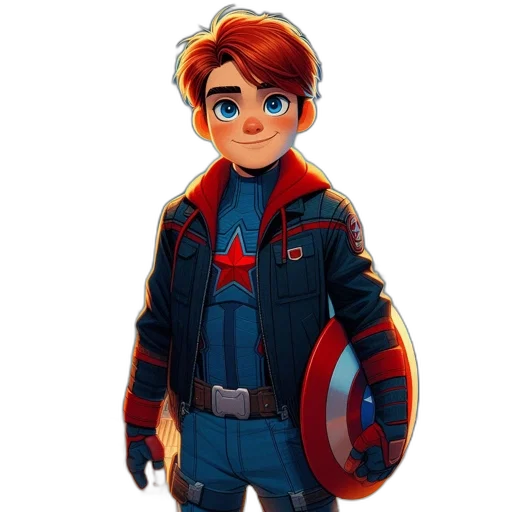 jacket, concept art, comic book art, 3d render transparent PNG cut-out