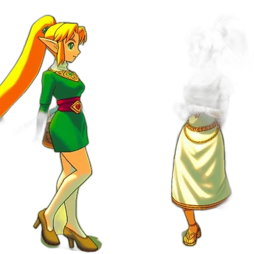 dress, staff, concept art, 3d render transparent PNG cut-out