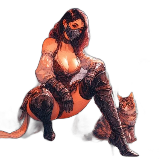 animal, mask, creature, concept art transparent PNG cut-out