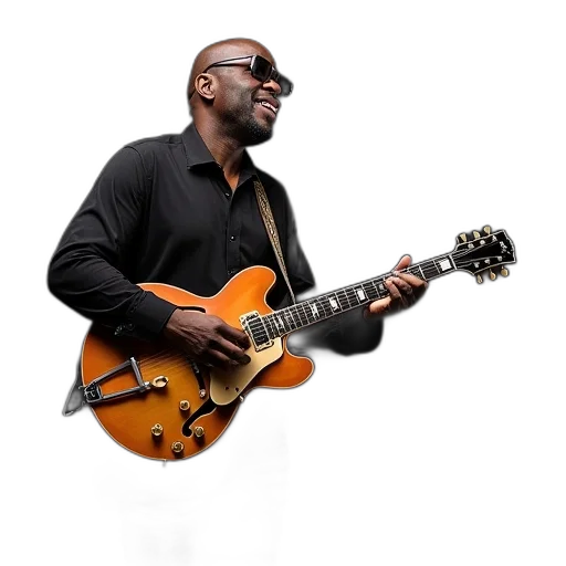 blues, singer, photographed, studio transparent PNG cut-out