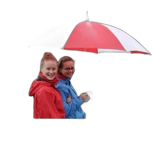umbrella, jacket, staff, hat transparent PNG cut-out