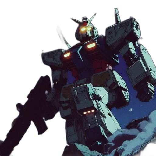 robot, weapon, concept art, watercolor transparent PNG cut-out
