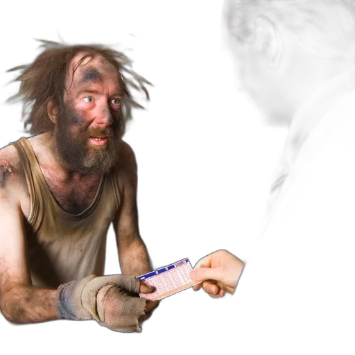 weapon, hair, staff, creature transparent PNG cut-out