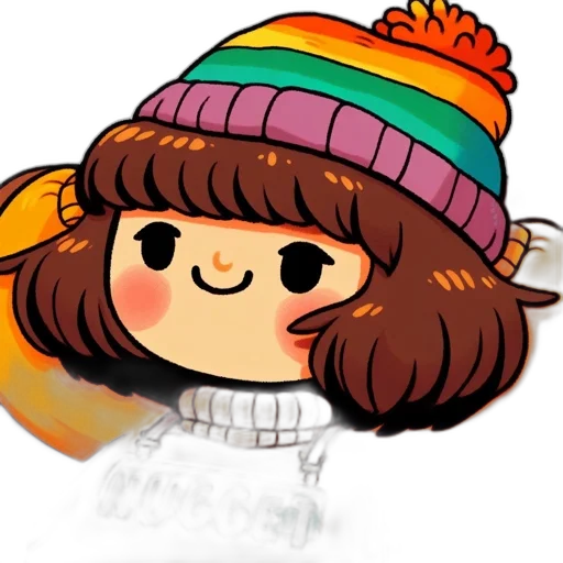 hat, staff, hair, pixel art transparent PNG cut-out