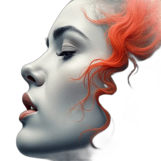face, mask, crown, hair transparent PNG cut-out