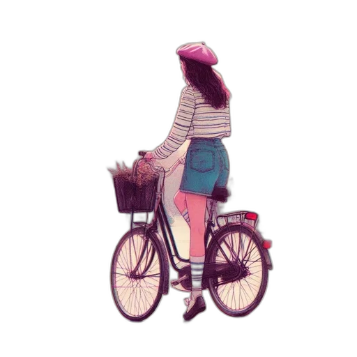 hat, dress, staff, robot transparent PNG cut-out