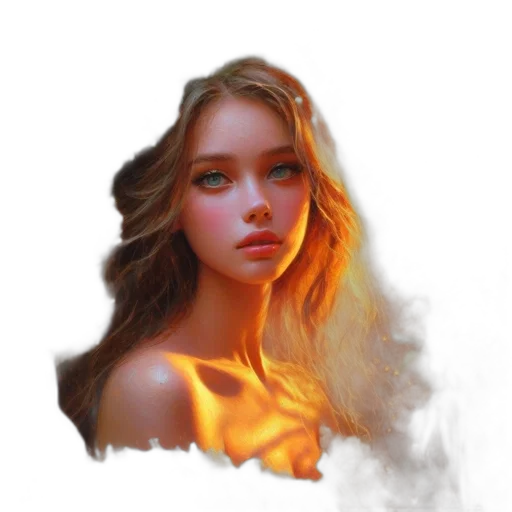 face, dragon, hair, mask transparent PNG cut-out