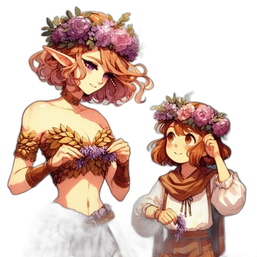 crown, flower, dress, hat transparent PNG cut-out