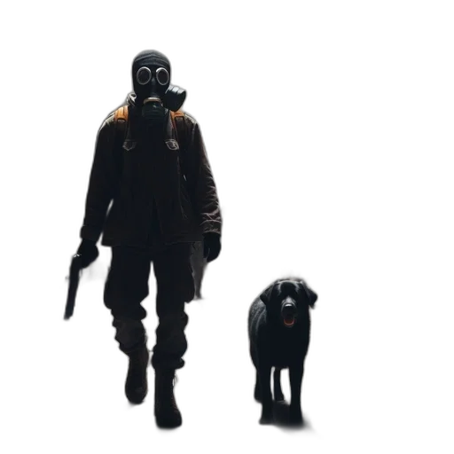 animal, jacket, mask, concept art transparent PNG cut-out