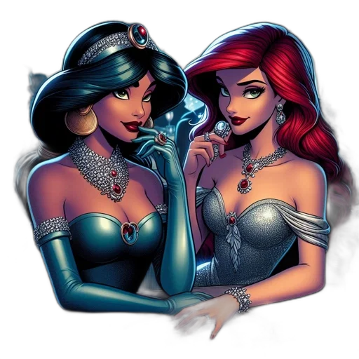 jewelry, comic book art, fantasy art, concept art transparent PNG cut-out