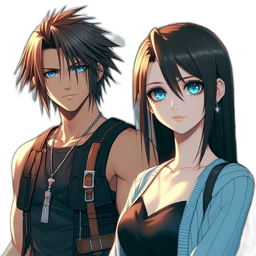 anime, concept art, cartoon, pixel art transparent PNG cut-out