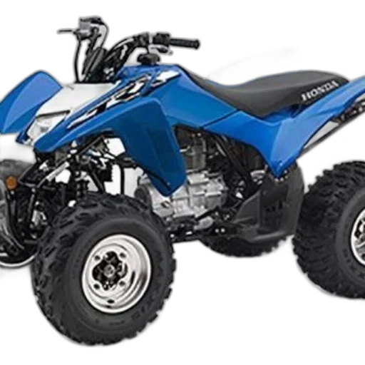 blue, honda, atv, black transparent PNG cut-out