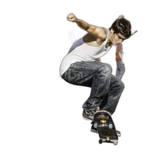 photorealistic, concept art, 3d render, skateboarder transparent PNG cut-out