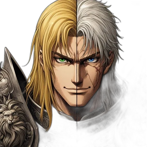 face, fantasy art, concept art, comic book art transparent PNG cut-out