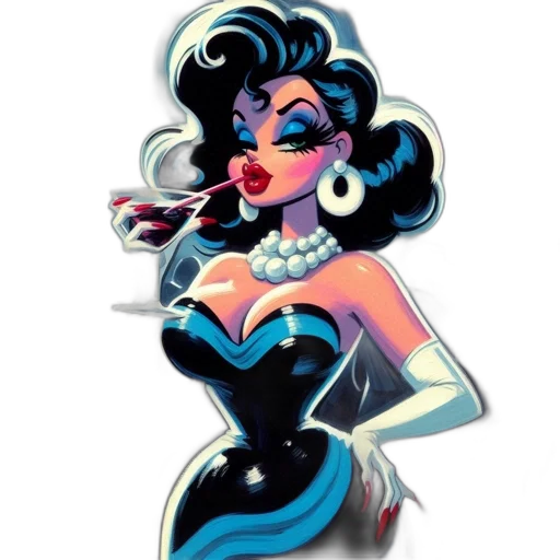 jewelry, dress, cartoon, comic book art transparent PNG cut-out