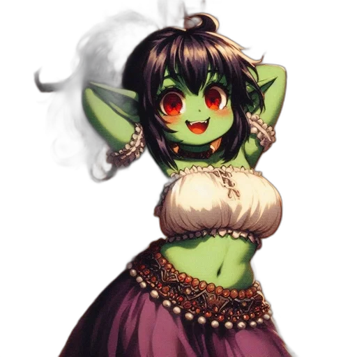 staff, dress, dragon, mask transparent PNG cut-out