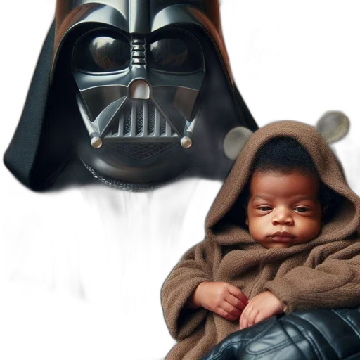 photorealistic, concept art, dark, darth transparent PNG cut-out