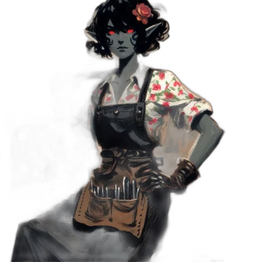 dress, staff, concept art, fantasy art transparent PNG cut-out