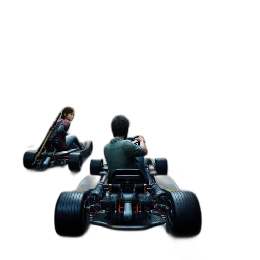 car, robot, weapon, hair transparent PNG cut-out
