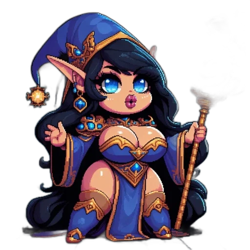 staff, jewelry, fantasy art, pixel art transparent PNG cut-out