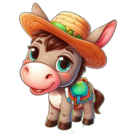 hat, animal, staff, pixel art transparent PNG cut-out
