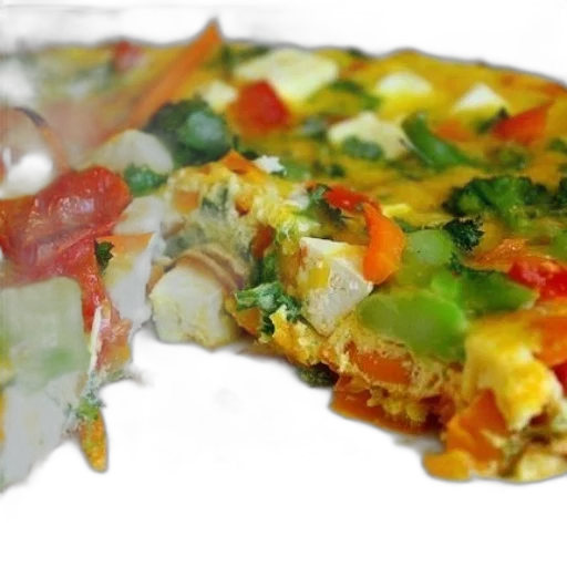 food, 3d render, photorealistic, colorful transparent PNG cut-out