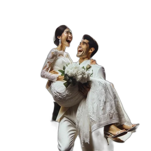umbrella, 3d render, photorealistic, bride transparent PNG cut-out