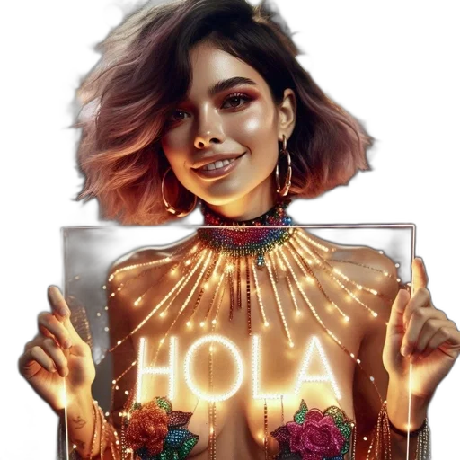 jewelry, jacket, hair, dress transparent PNG cut-out
