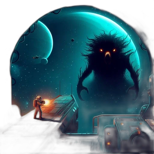 creature, robot, mask, concept art transparent PNG cut-out
