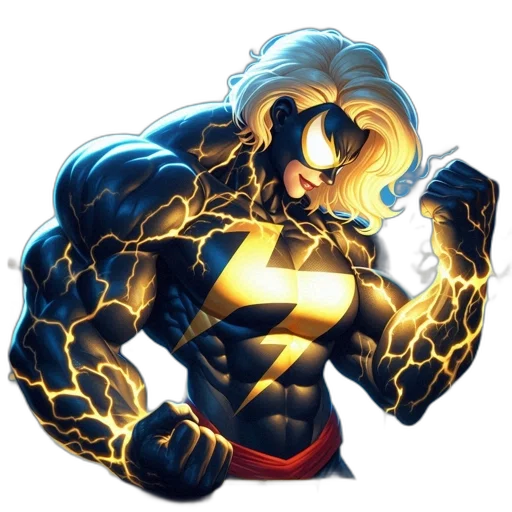 comic book art, concept art, cartoon, blonde-haired transparent PNG cut-out
