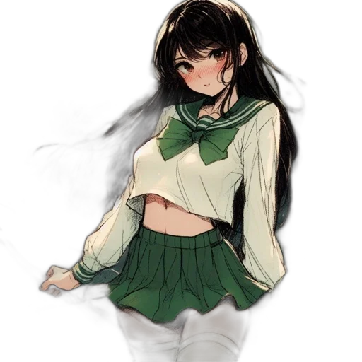 dress, jacket, creature, flower transparent PNG cut-out