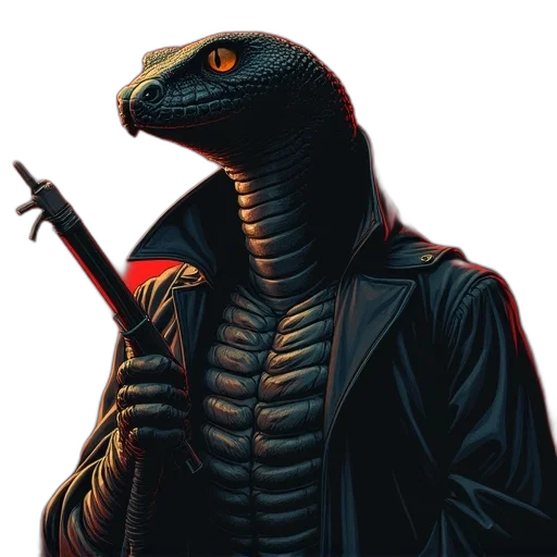 jacket, staff, animal, dragon transparent PNG cut-out
