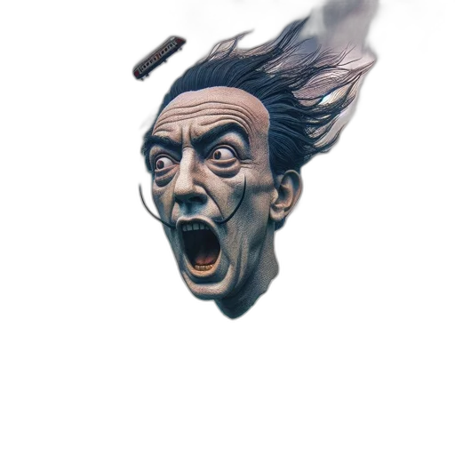 hair, face, mask, staff transparent PNG cut-out