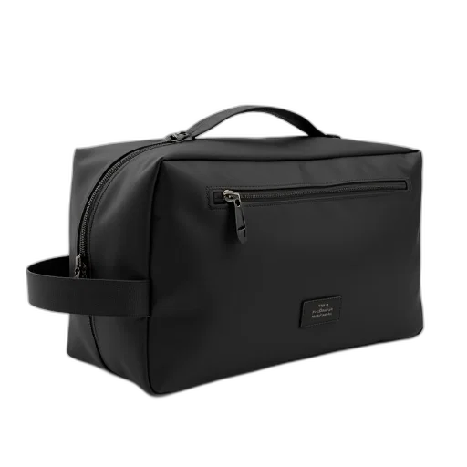 black, nylon, travel, bag transparent PNG cut-out