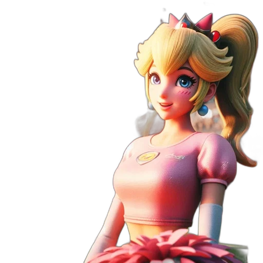 dress, crown, 3d render, concept art transparent PNG cut-out