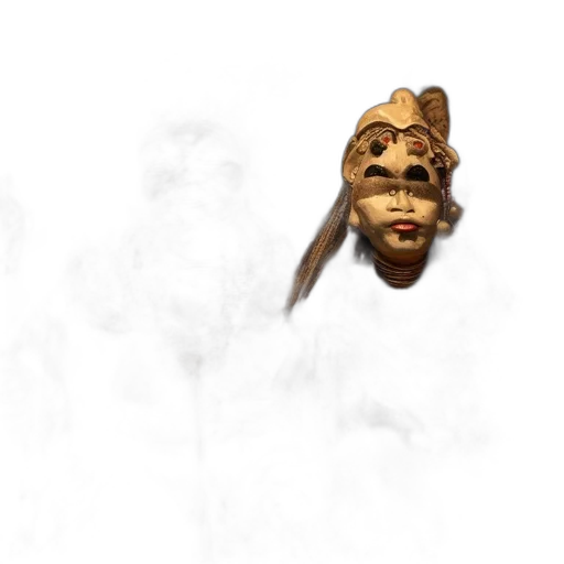 mask, face, crown, staff transparent PNG cut-out