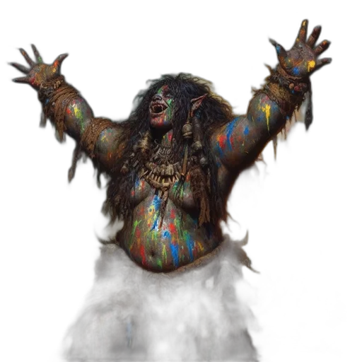 creature, mask, animal, staff transparent PNG cut-out
