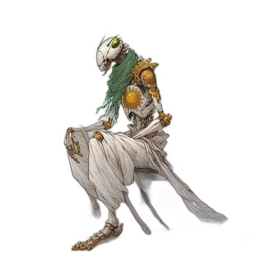 dragon, creature, staff, mask transparent PNG cut-out