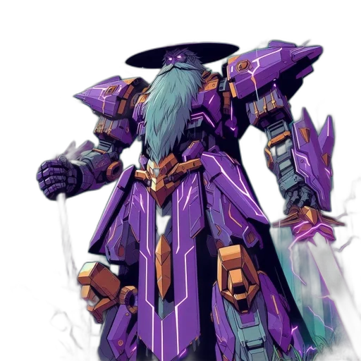 robot, weapon, concept art, fantasy art transparent PNG cut-out