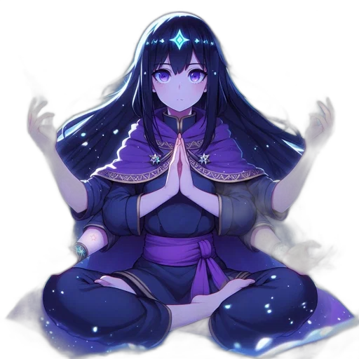 crown, staff, dress, anime transparent PNG cut-out