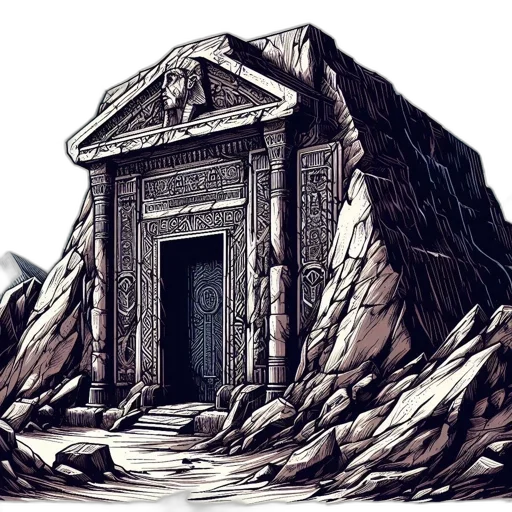 building, concept art, fantasy art, 3d render transparent PNG cut-out