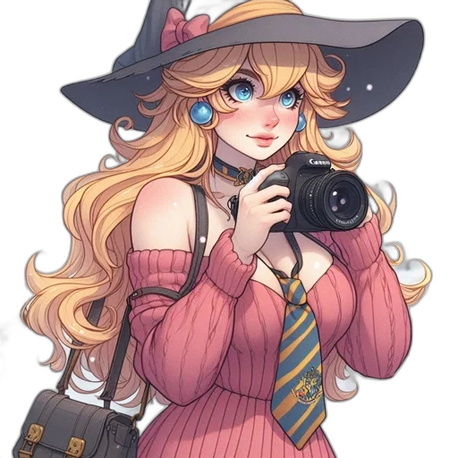 hat, staff, dress, weapon transparent PNG cut-out