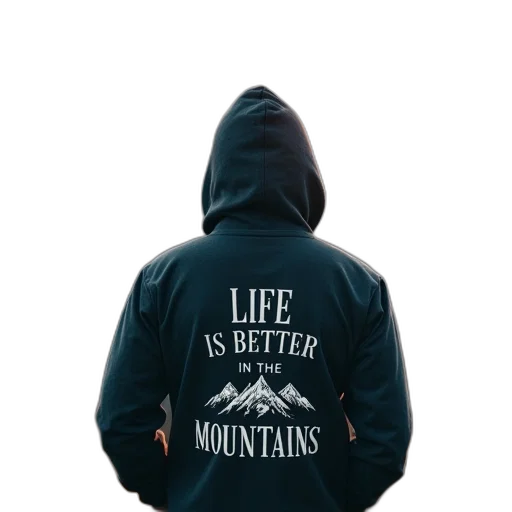 jacket, mountains, shirt, life transparent PNG cut-out
