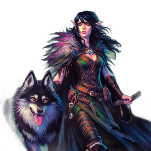 fantasy art, concept art, comic book art, pixel art transparent PNG cut-out