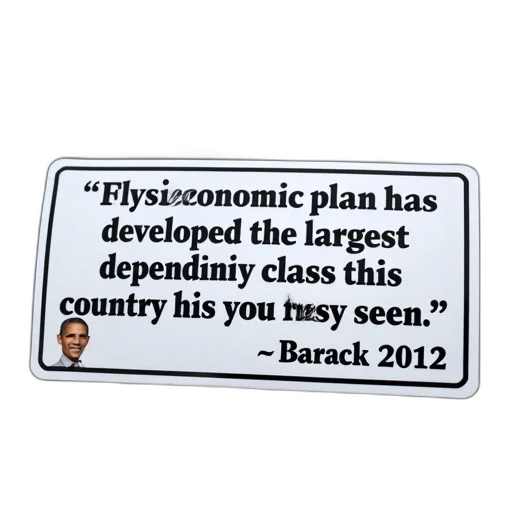 bumper, sticker, quote, barack transparent PNG cut-out