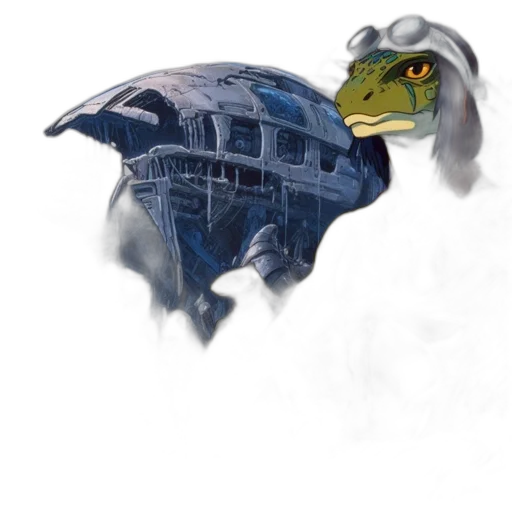 dragon, creature, mask, robot transparent PNG cut-out