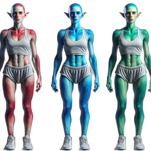 concept art, 3d render, fantasy art, neon transparent PNG cut-out