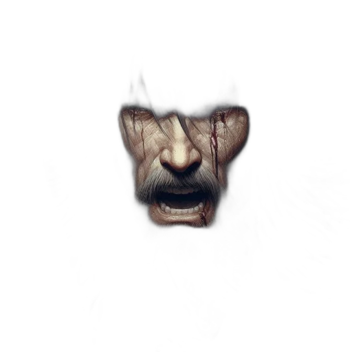 mask, face, creature, staff transparent PNG cut-out